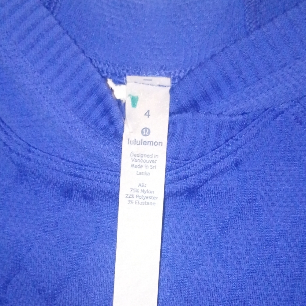 lululemon athletica Vibrant Blue Hooded Blouse - Picture 2 of 6